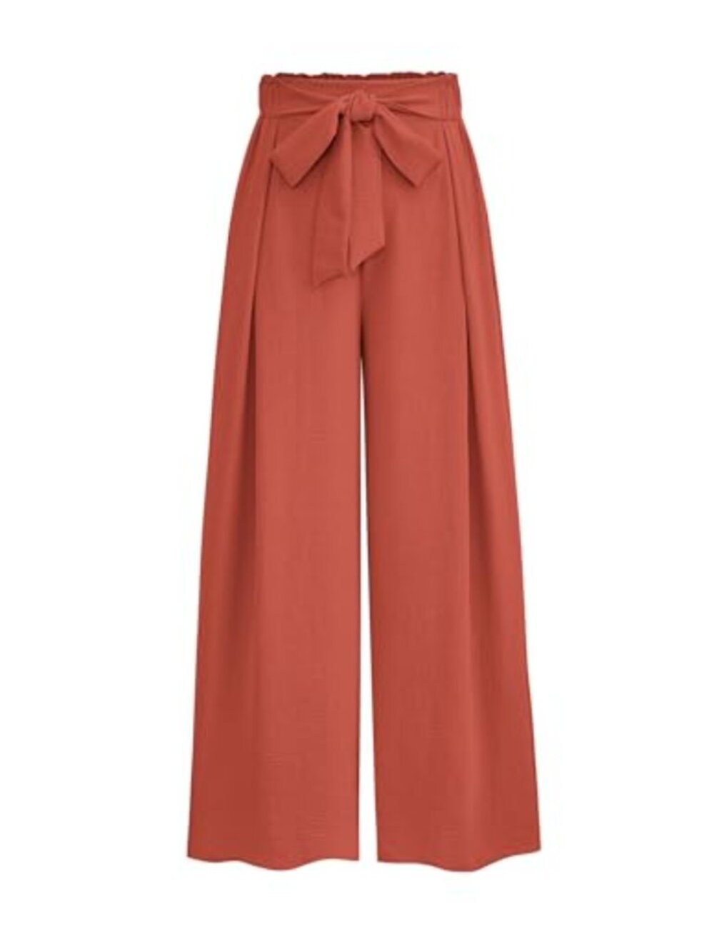 High Waisted Wide Leg Palazzo Work Dress Pants Pleated Pull On